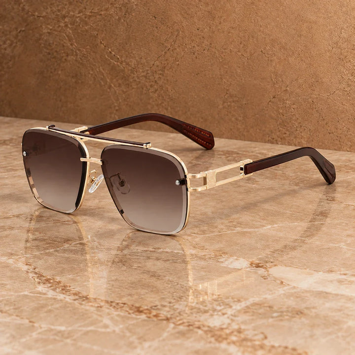 Bold Square Frame Sunglasses - Elena Harper