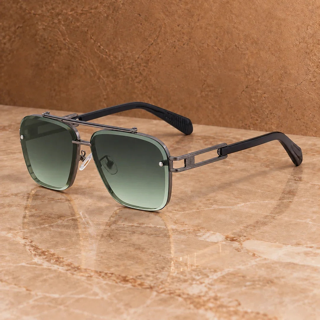 Bold Square Frame Sunglasses - Elena Harper