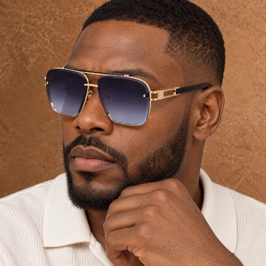 Bold Square Frame Sunglasses - Elena Harper