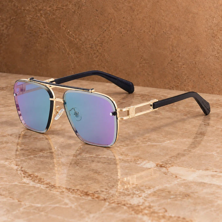 Bold Square Frame Sunglasses - Elena Harper