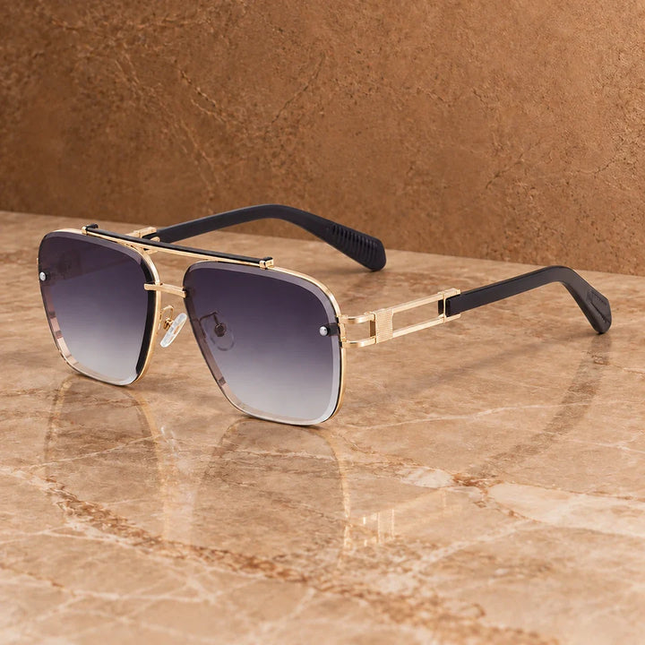 Bold Square Frame Sunglasses - Elena Harper