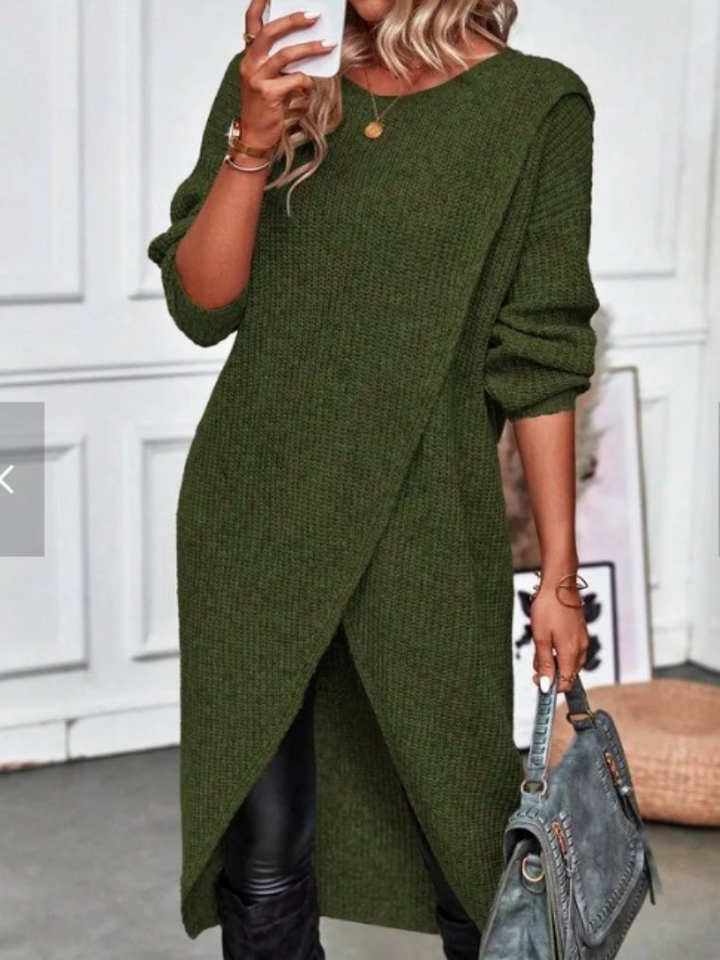 WRAP KNIT DRESS AIR
