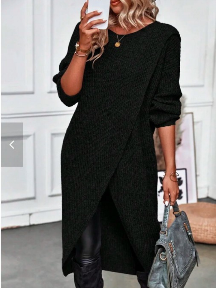 WRAP KNIT DRESS AIR