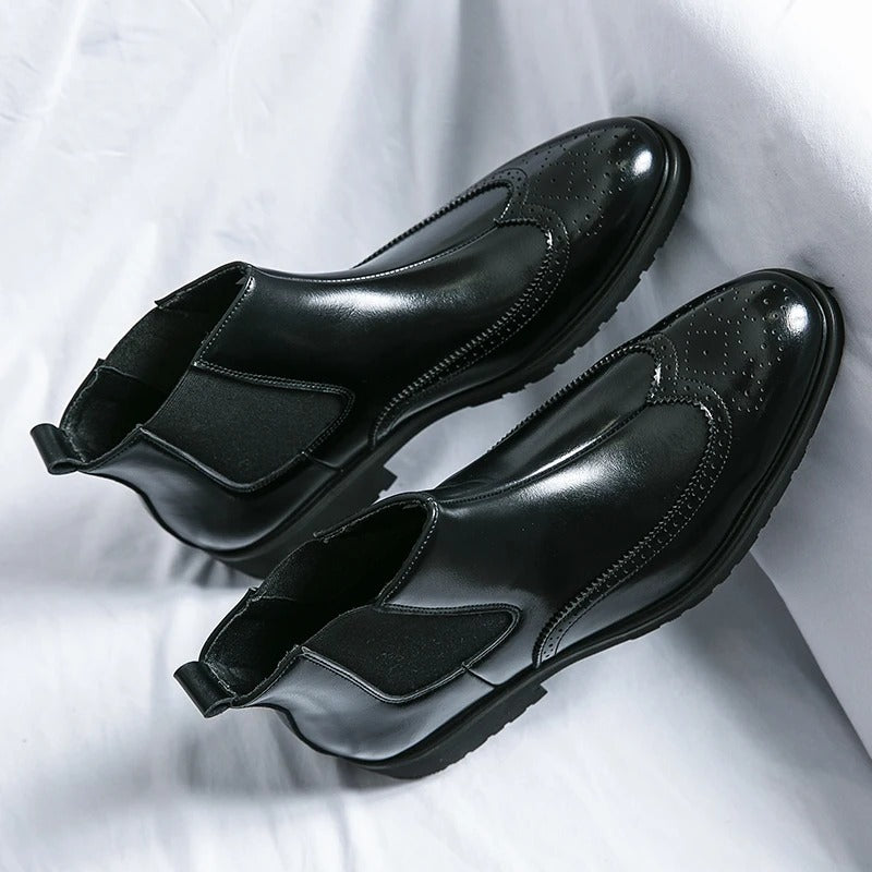 Men's Perforated Chelsea Boots