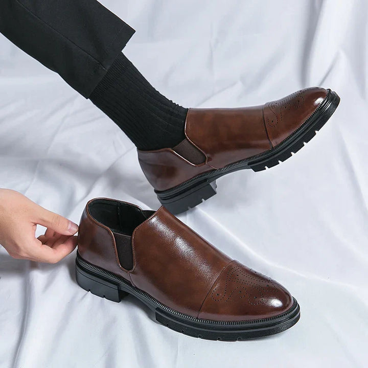 Men's Boots with Cleated Sole