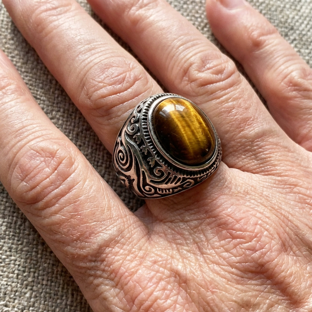 Bohemian Braided Sterling Silver Plated Cuff Ring - Elena Harper