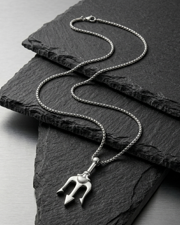 Poseidon Pendant Necklace For Men