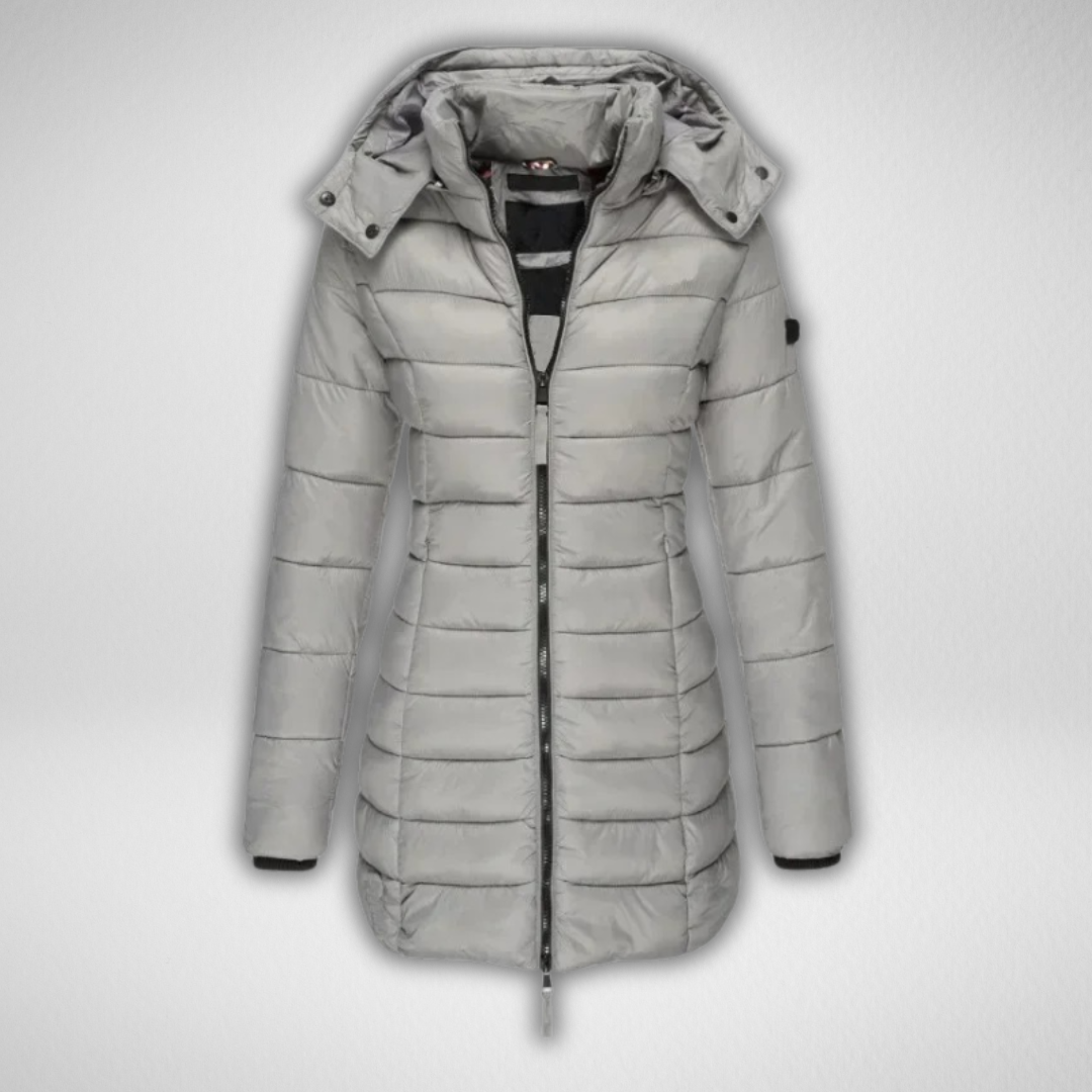 Bea Lined Winter Coat, view 4 - Elena Harper