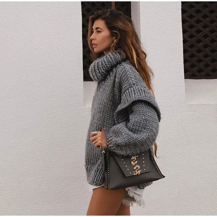 Brielle Oversized Sweater, view 10 - Elena Harper