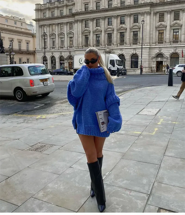 Brielle Oversized Sweater, view 2 - Elena Harper