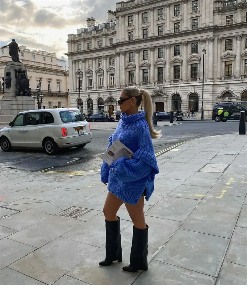 Brielle Oversized Sweater, view 4 - Elena Harper