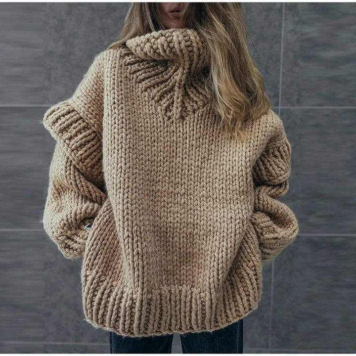 Brielle Oversized Sweater, view 8 - Elena Harper