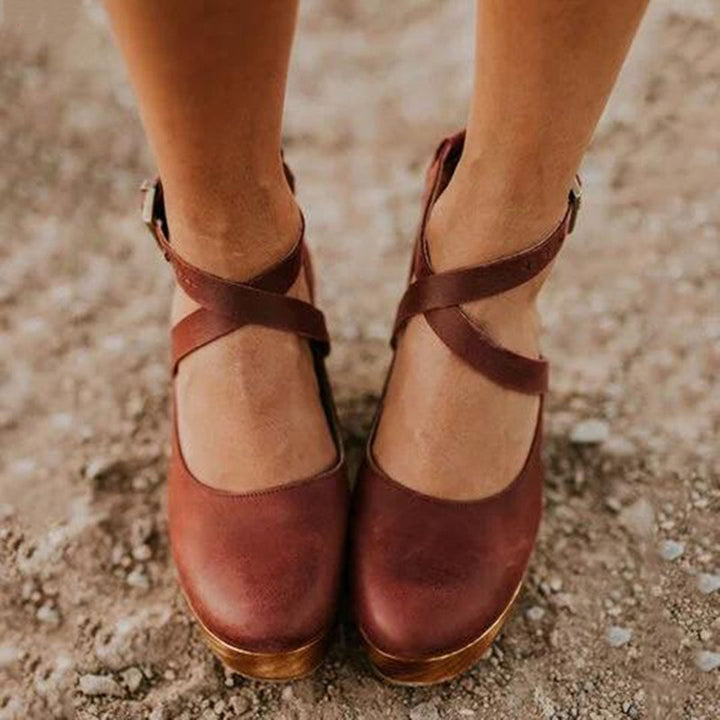 Julia | Women's Elegant Closed Toe Wedge High Heels
