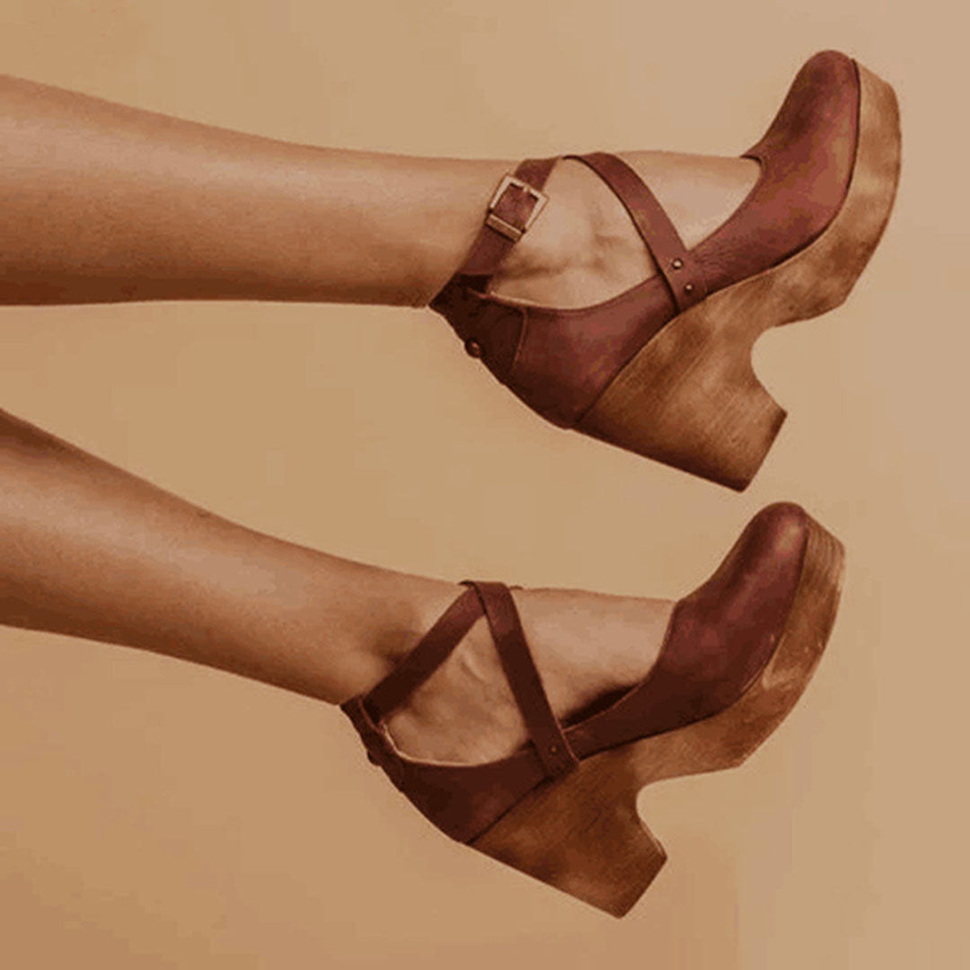 Julia | Women's Elegant Closed Toe Wedge High Heels