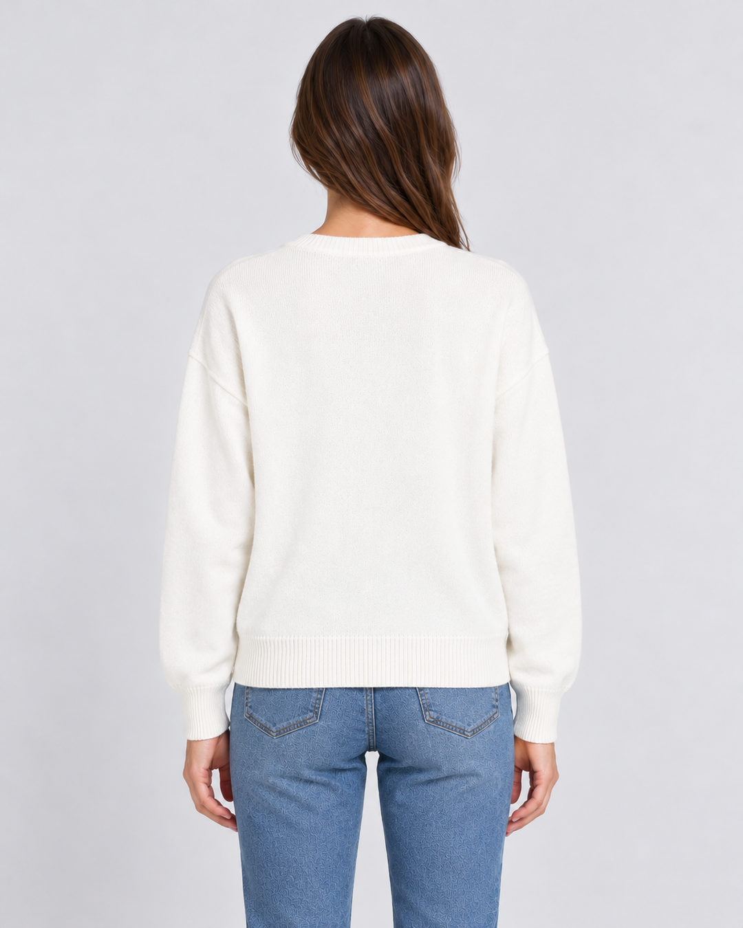 Festive Slogan Round-Neck Christmas Jumper For Women