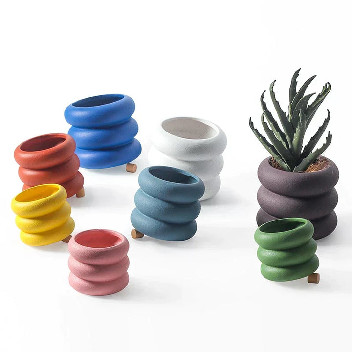 Bubbly Creative Bubble Succulent Pot for Stylish Plant Display, view 8 - Elena Harper