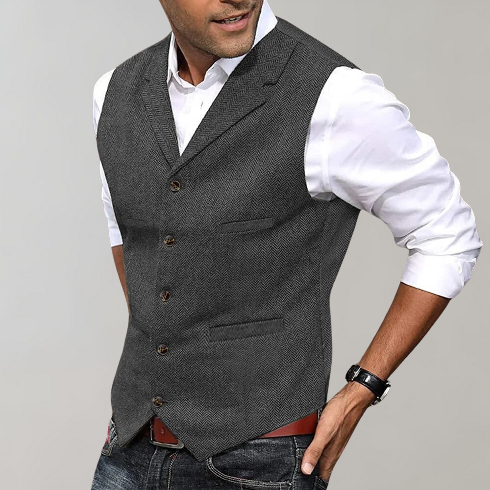Men's Stylish Formal Waistcoat - Elevate Your Look
