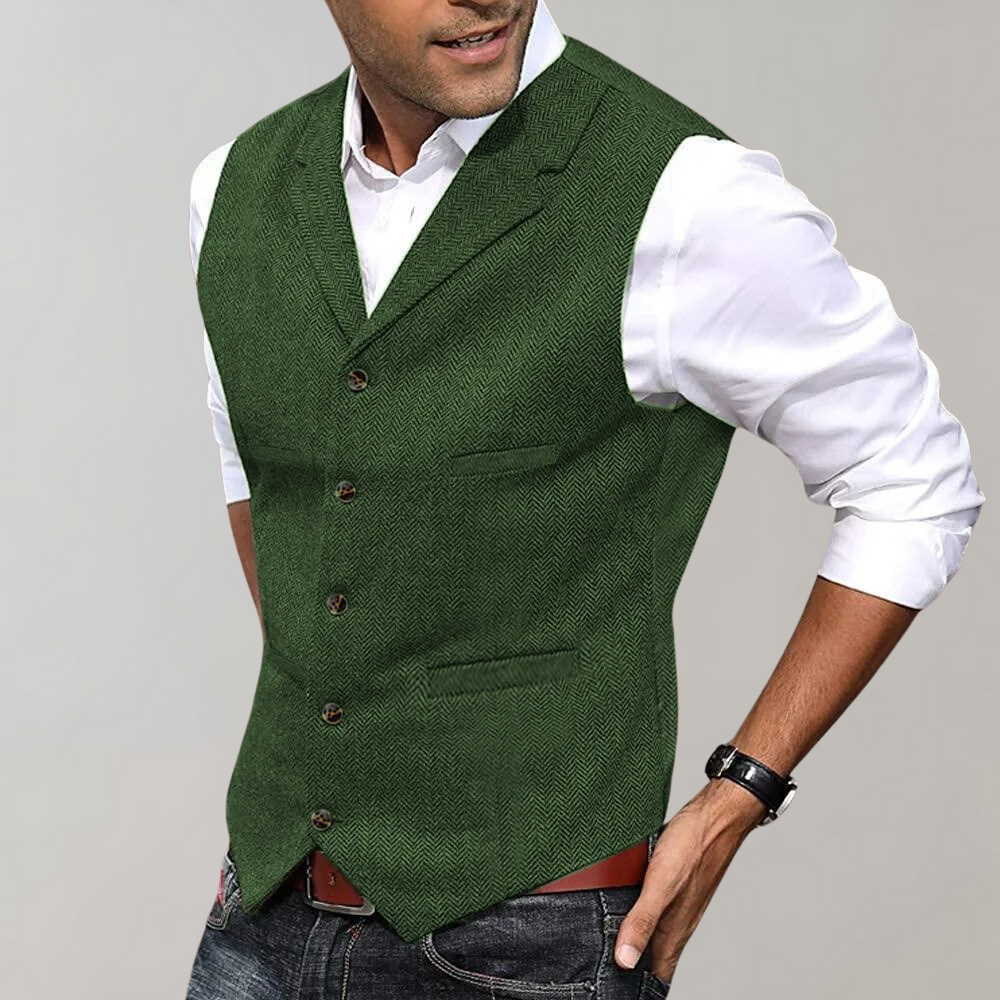 Men's Stylish Formal Waistcoat - Elevate Your Look