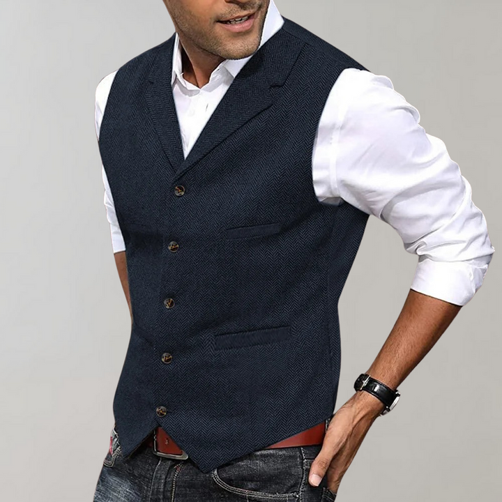 Men's Stylish Formal Waistcoat - Elevate Your Look
