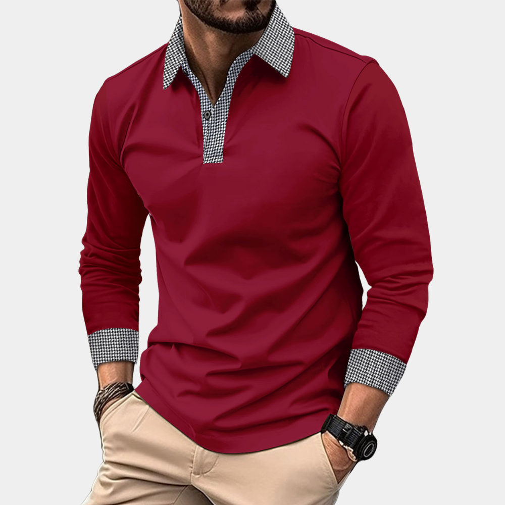 Clément - Long Sleeve Polo for Men