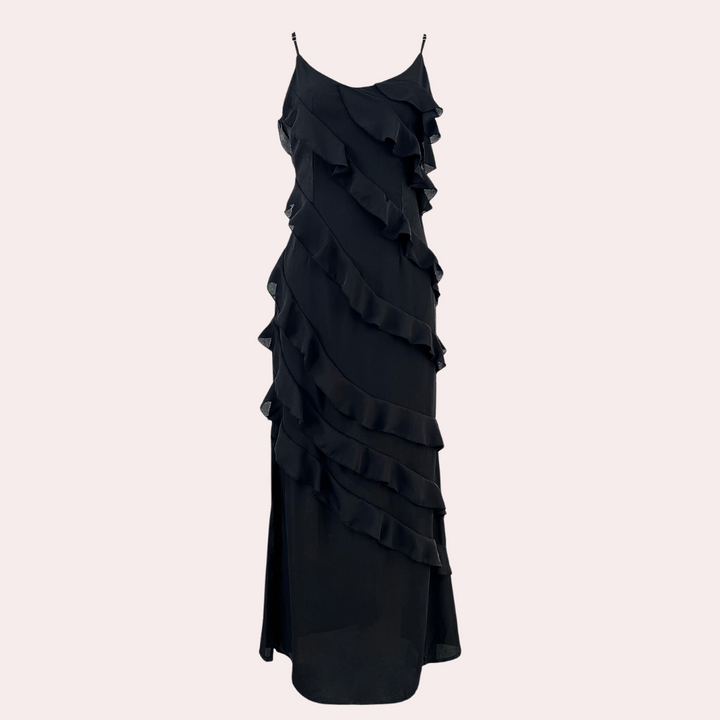 Adrienne Elegant Dress with Ruffles - Elena Harper