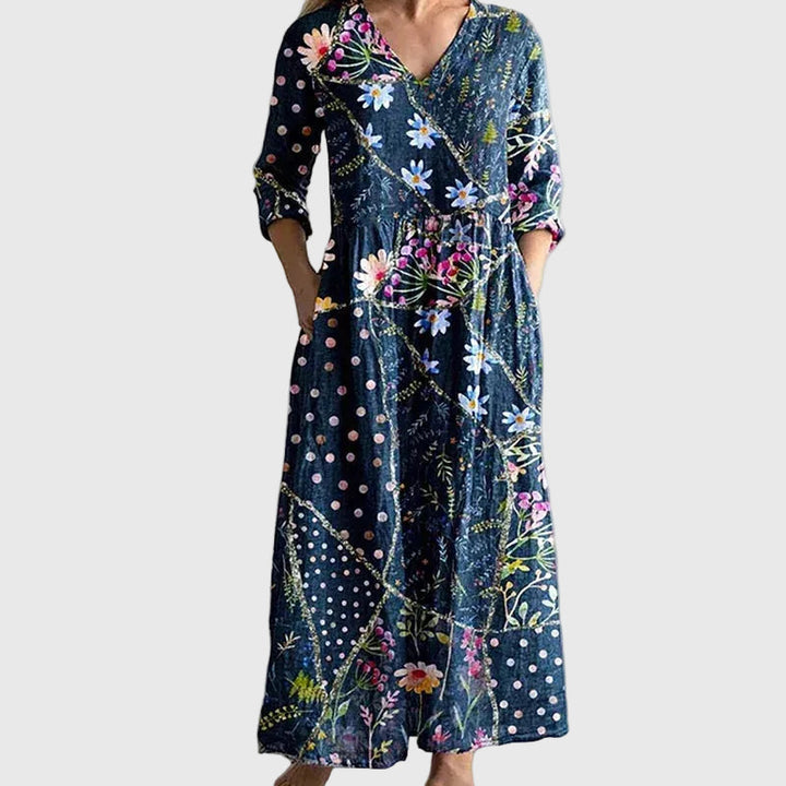 Willow Graceful Flowing Maxi Dress - Elena Harper