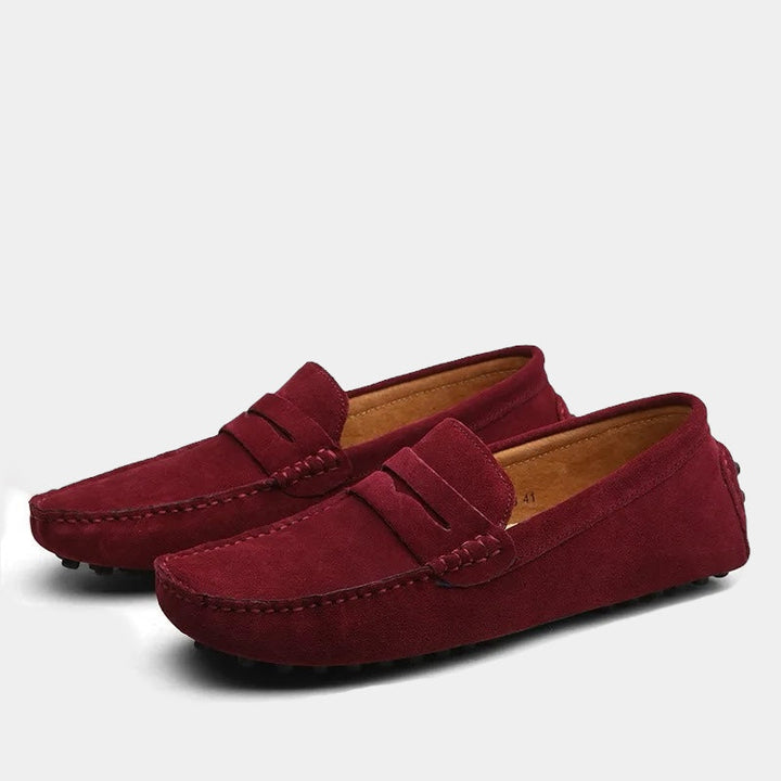 ELENA HARPER™  |  MODERN SUEDE PENNY LOAFERS FOR MEN