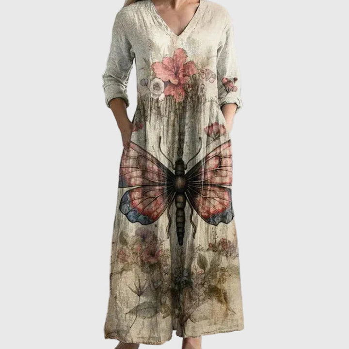 Willow Graceful Flowing Maxi Dress - Elena Harper