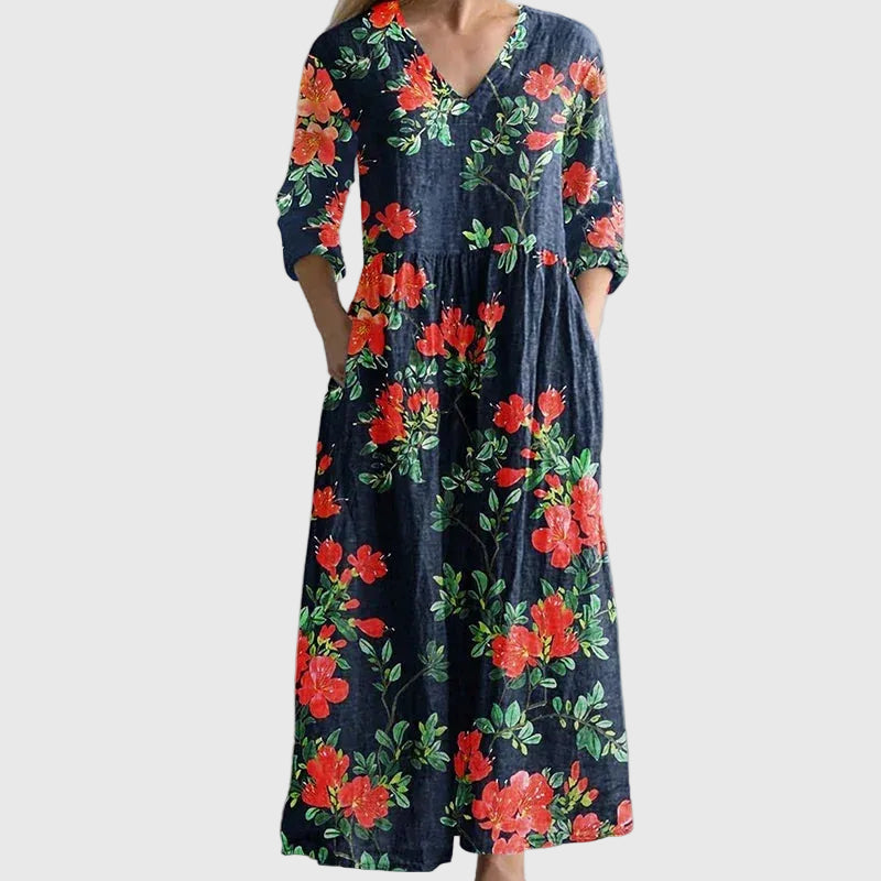 Willow Graceful Flowing Maxi Dress - Elena Harper