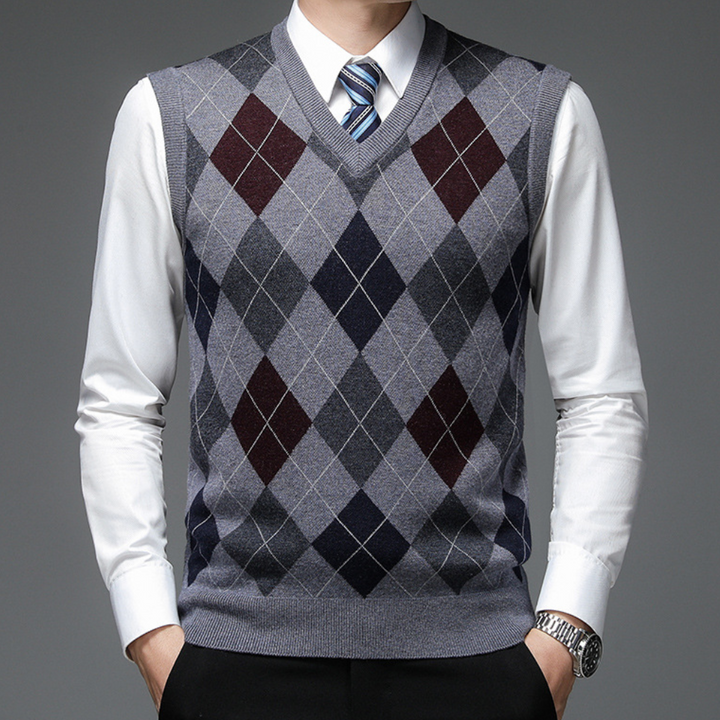 Sleeveless V-Neck Sweater, view 4 - Elena Harper