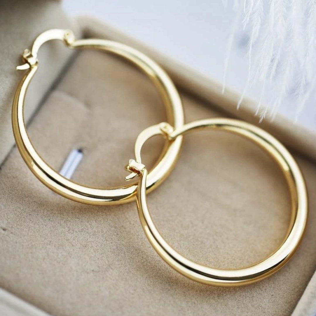 Bethany Bold Gold Earrings - Elena Harper
