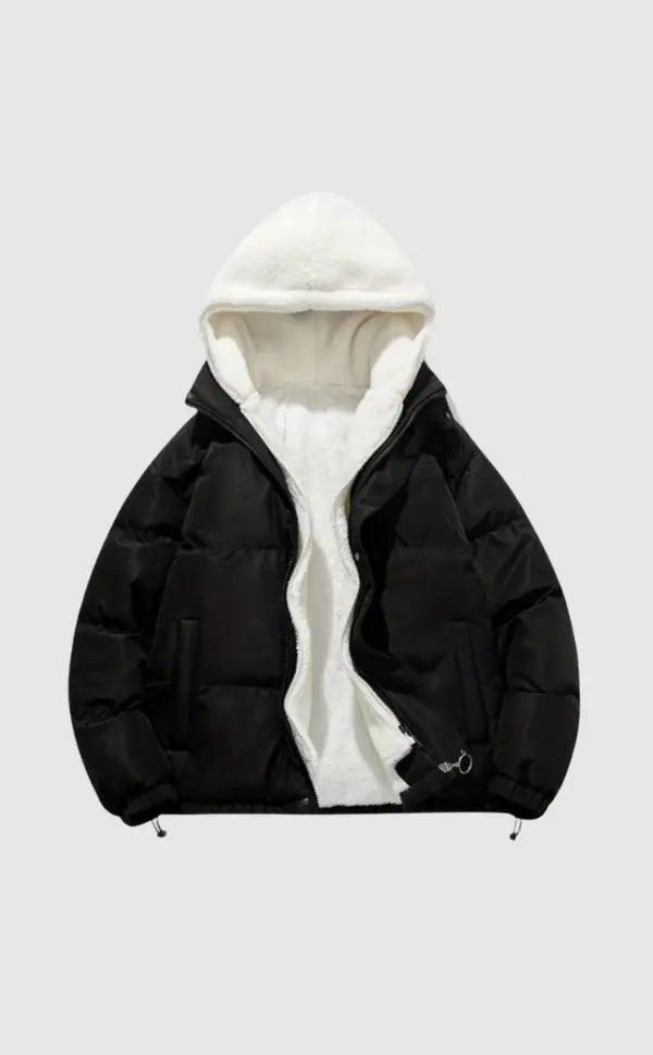 Women's Luxury Winter Puffer Jacket with Plush Hood