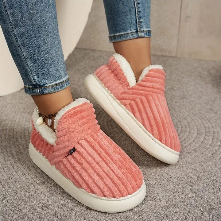 LYSSA Plush Comfort Slippers, view 3 - Elena Harper