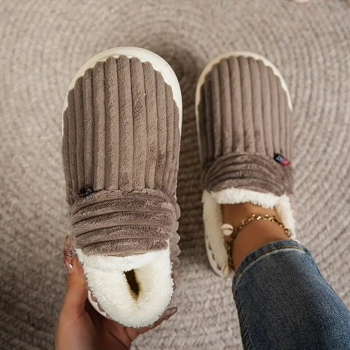 LYSSA Plush Comfort Slippers, view 5 - Elena Harper