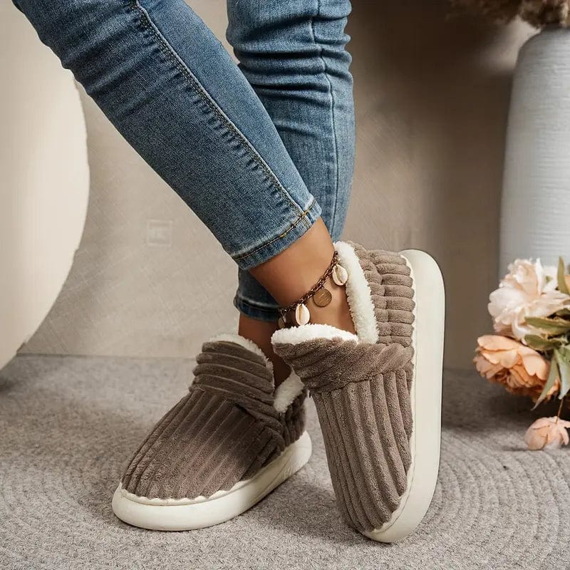LYSSA Plush Comfort Slippers, view 6 - Elena Harper