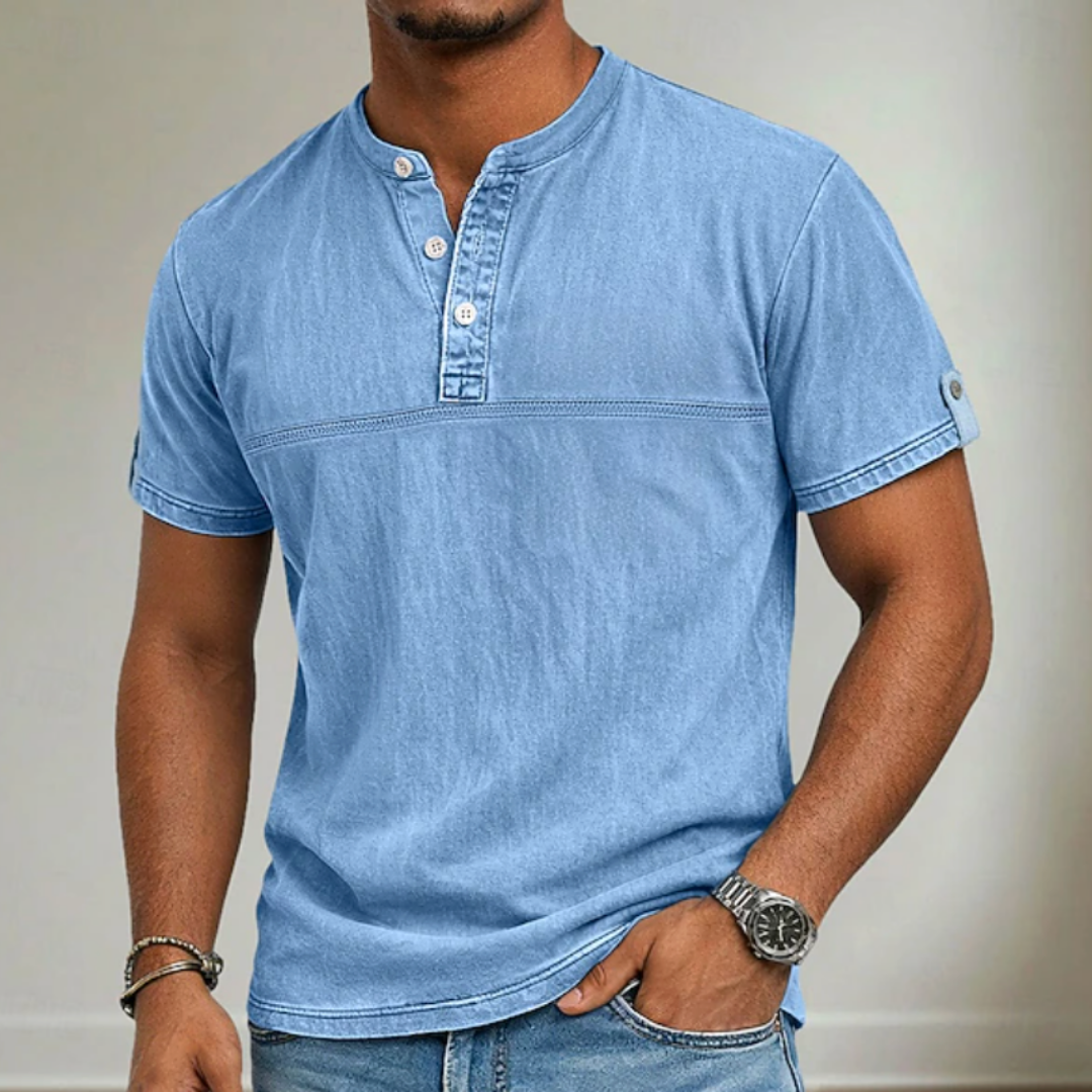 ELENA HARPER™  |  MEN'S MAO COLLAR SHIRT