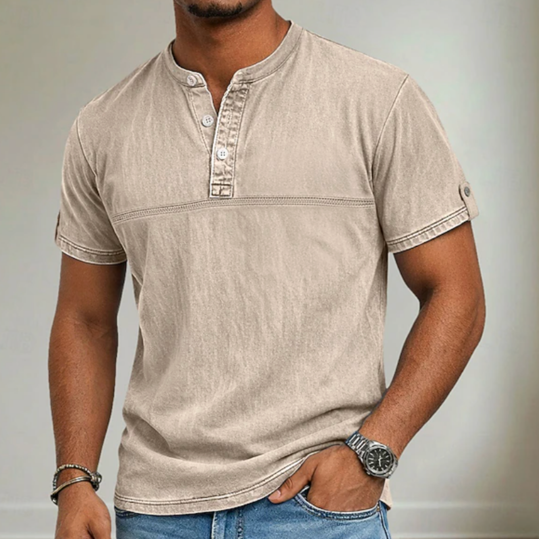 ELENA HARPER™  |  MEN'S MAO COLLAR SHIRT