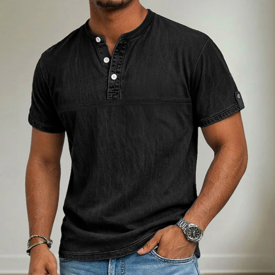 ELENA HARPER™  |  MEN'S MAO COLLAR SHIRT