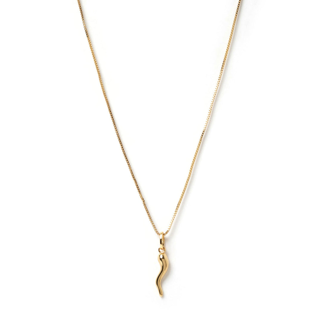 Chili Gold Charm Necklace - Elena Harper