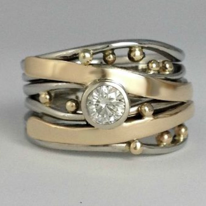 Royal - Vintage Gold Cubic Zirconia Ring
