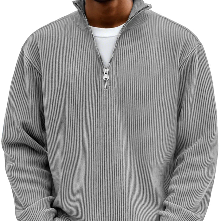 LAURENT MONACO | MEN'S ZIP KNIT PULLOVER