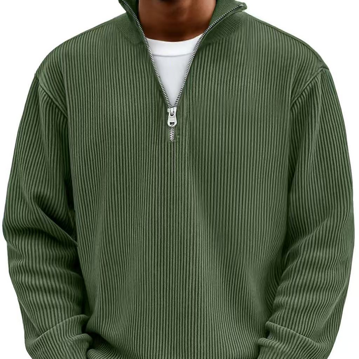 LAURENT MONACO | MEN'S ZIP KNIT PULLOVER