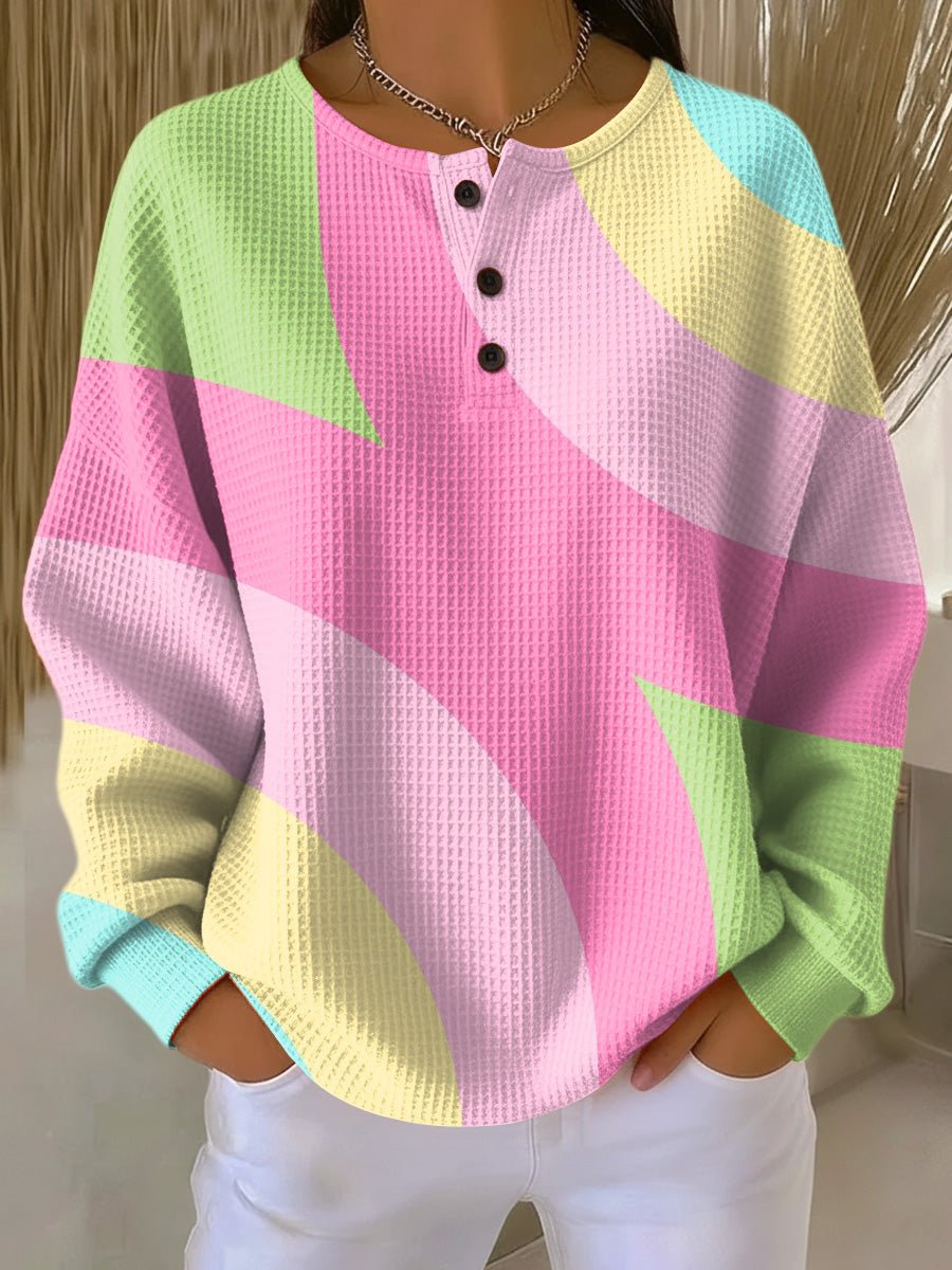 Luisa | Cozy and Stylish Oversized Waffle Knit Sweater for Women