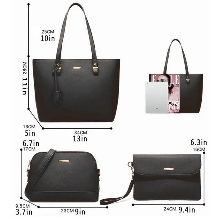 Camilla 4-Piece Bag Set Practical & Stylish, view 8 - Elena Harper