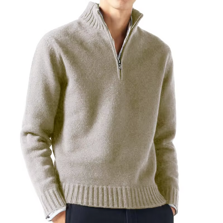 Larsen - Knitted Half Zipper Sweater