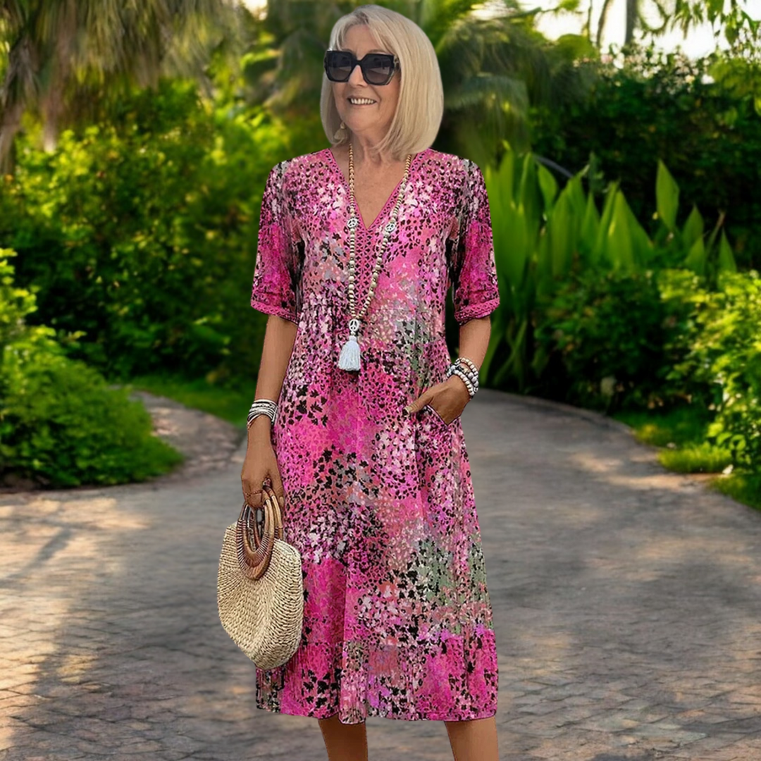 Vanessa Flowing Boho Dress - Elena Harper