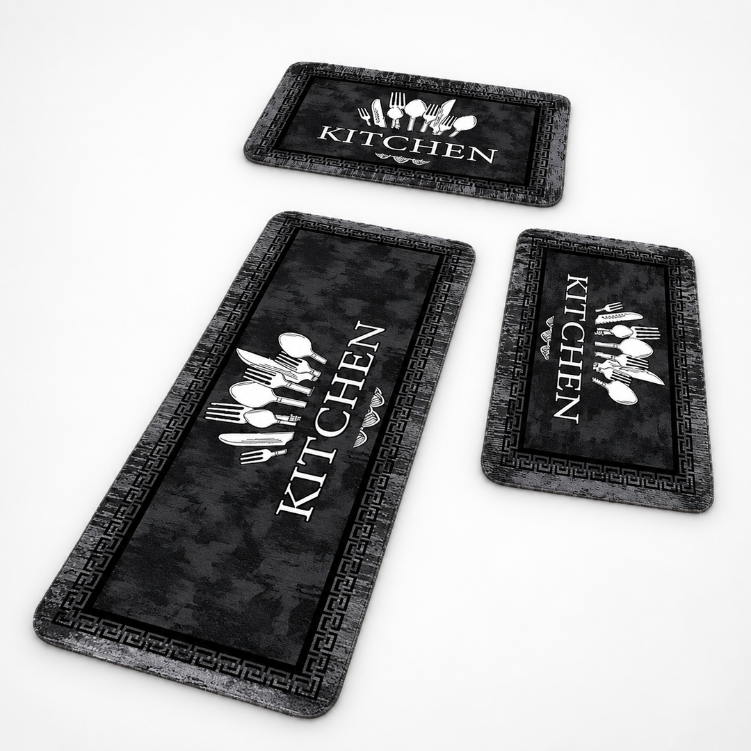 Dryhaven Absorbent Printed Kitchen Mat Set - Elena Harper