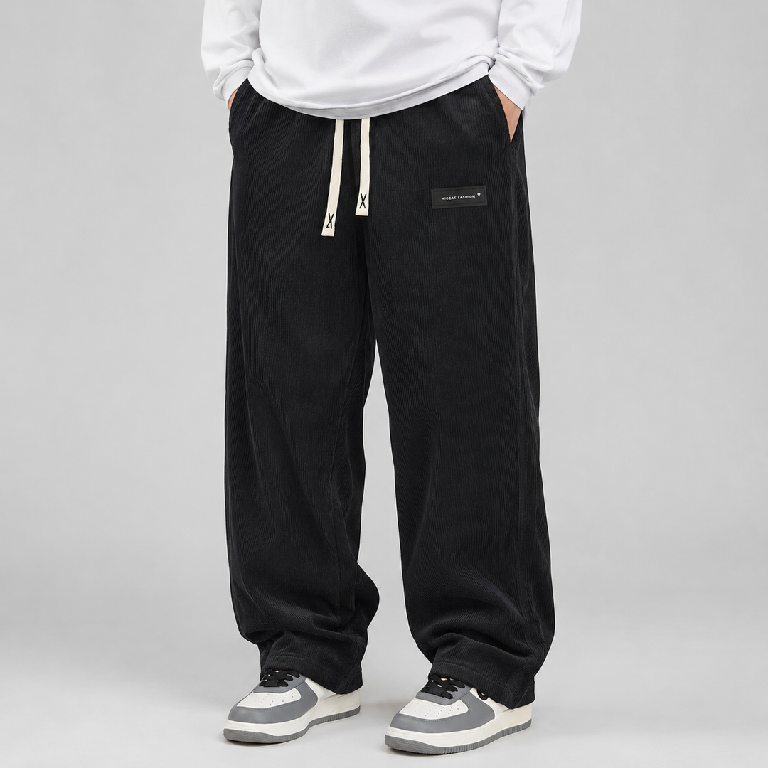Montarello Corduroy Pants for Men, Wide Fit