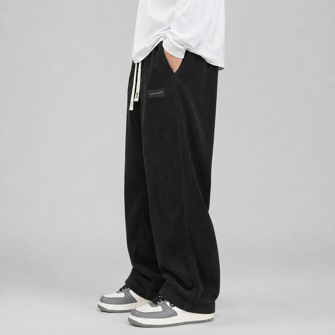 Montarello Corduroy Pants for Men, Wide Fit