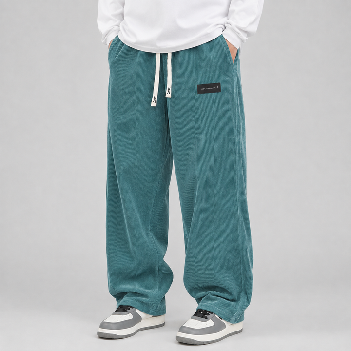 Montarello Corduroy Pants for Men, Wide Fit